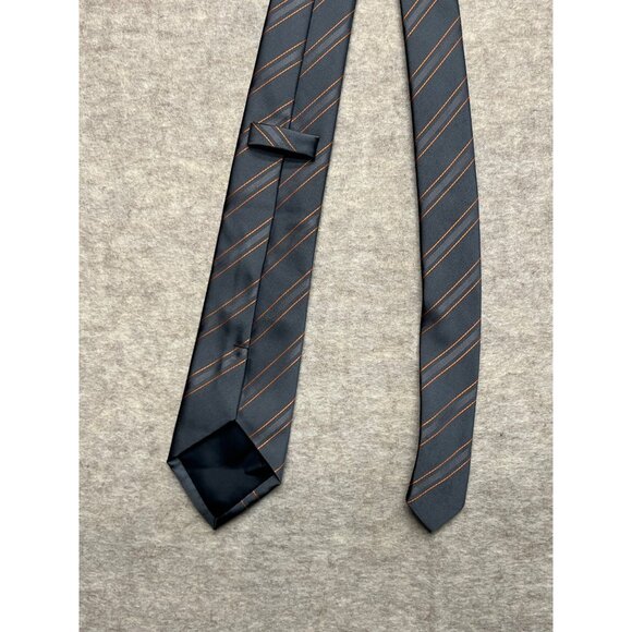 The Elev1N Grey With Orange Pinstripe Baltimore Orioles Necktie - Picture 4 of 5